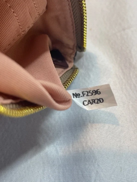 Coach F2596-CAR20 Corner Zip Wristlet in Signature Canvas with Floral - Picture 3 of 9